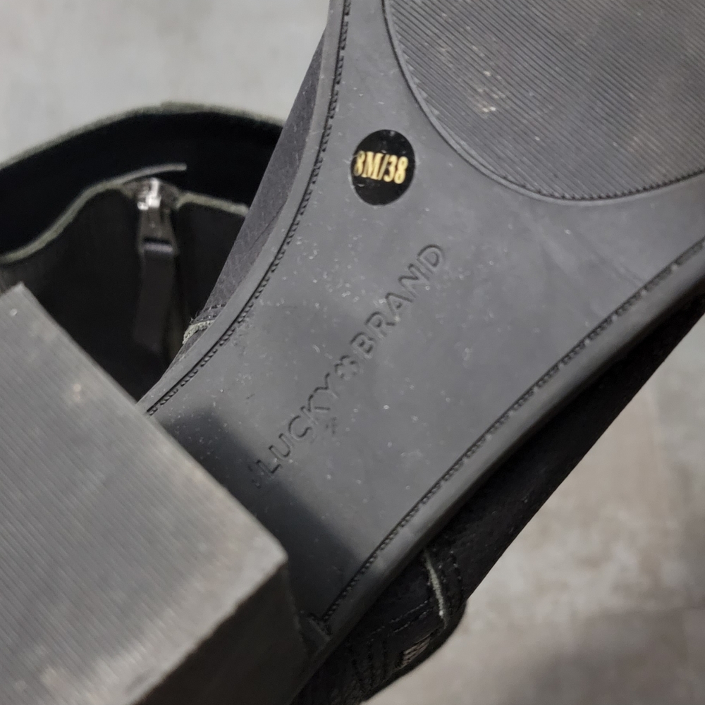 Lucky Brand Black LK-KAMREN Ankle Bootie, Women's Size 8 - Picture 10 of 10